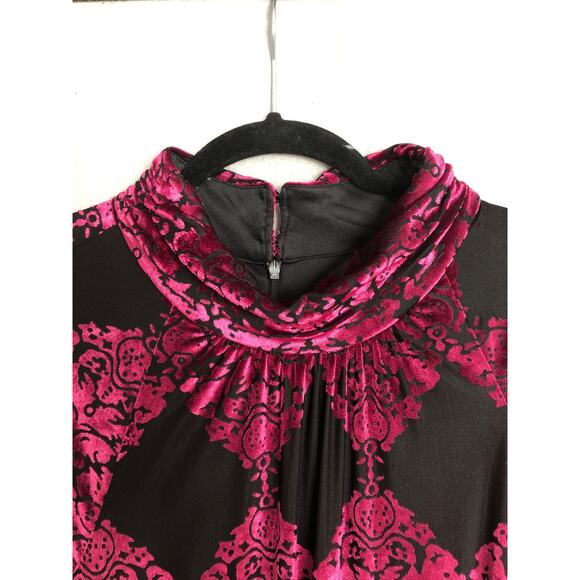 Vince Camuto Women's Size 4 Burnout Velvet Damask Print Dress NEW - Picture 2 of 8